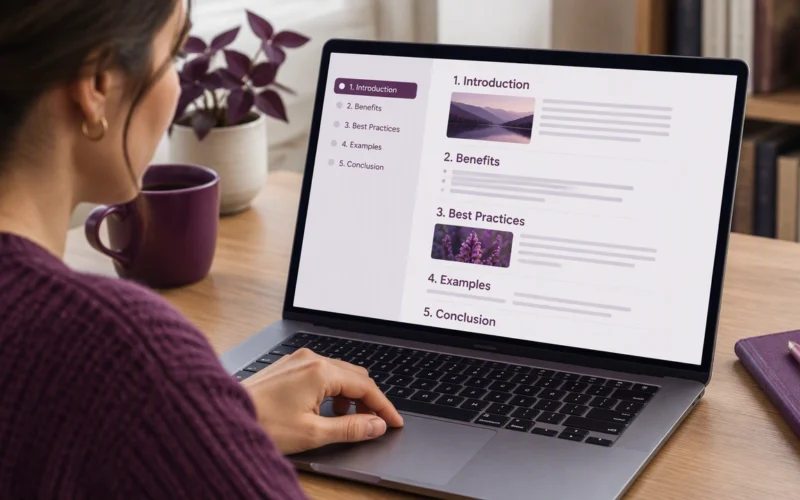using headings to improve scannability